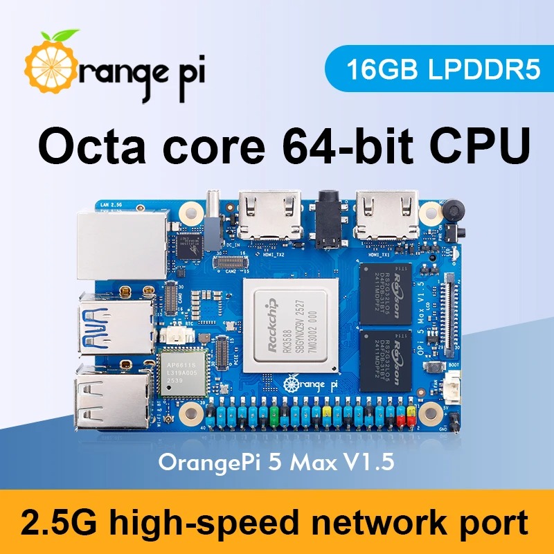 RoRuSOrange Pi 5 Max 16GB V1.5 - Rk3588 Mini Pc Board 评论和价格